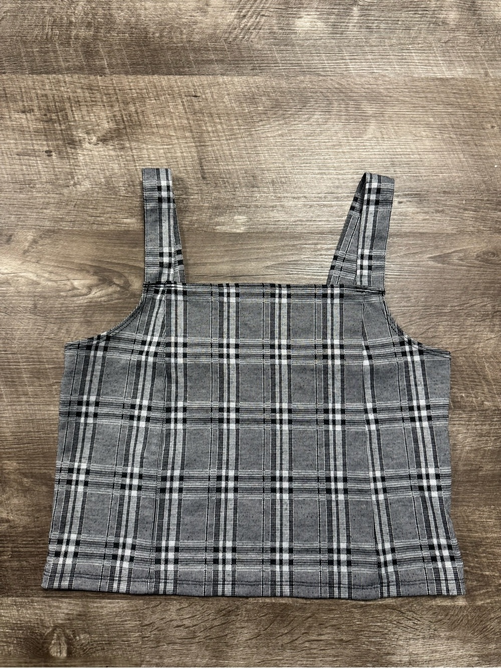 American Eagle Plaid Crop Top Tank Top Size Medium
